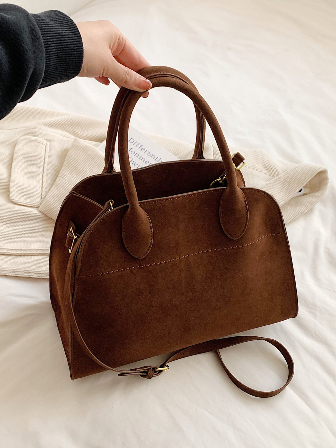 Beatrix | Borsa effetto camoscio