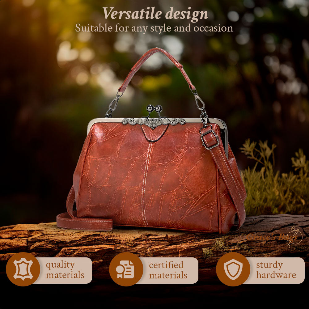 Elisabeth - Borsa a mano vintage dal fascino classico