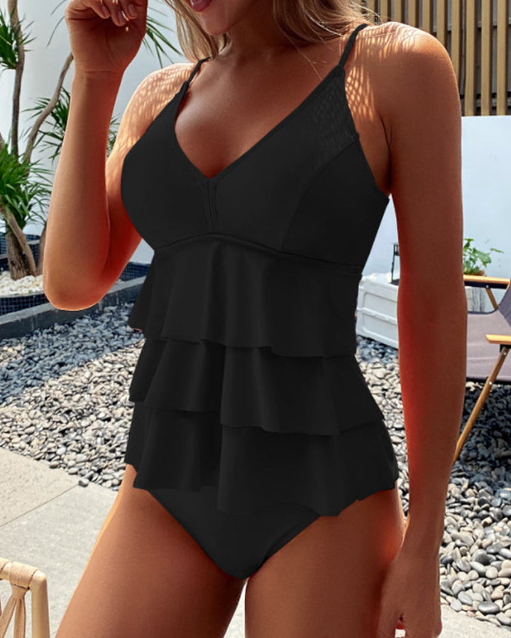 Lia - Costume Intero Elegante con Balze