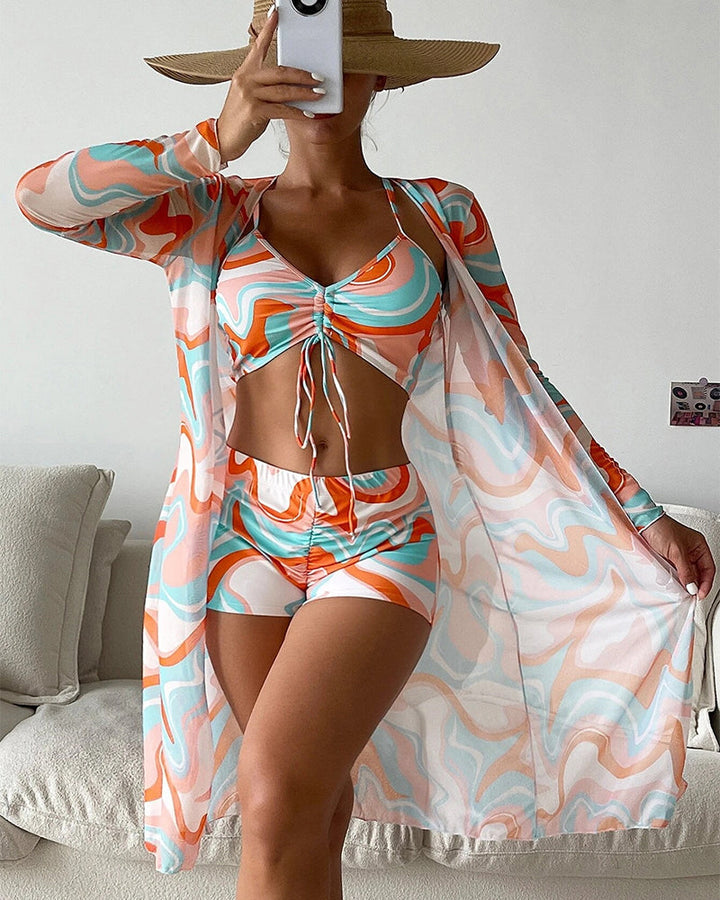 Laluna® | Completo Bikini Stampato a 3 Pezzi