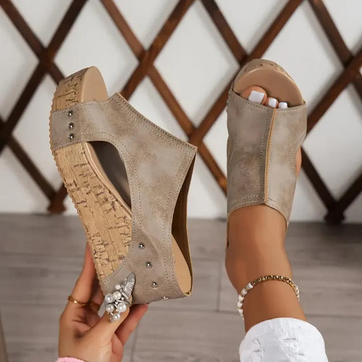 Melissa | Sandali con zeppa e supporto dell'arco plantare