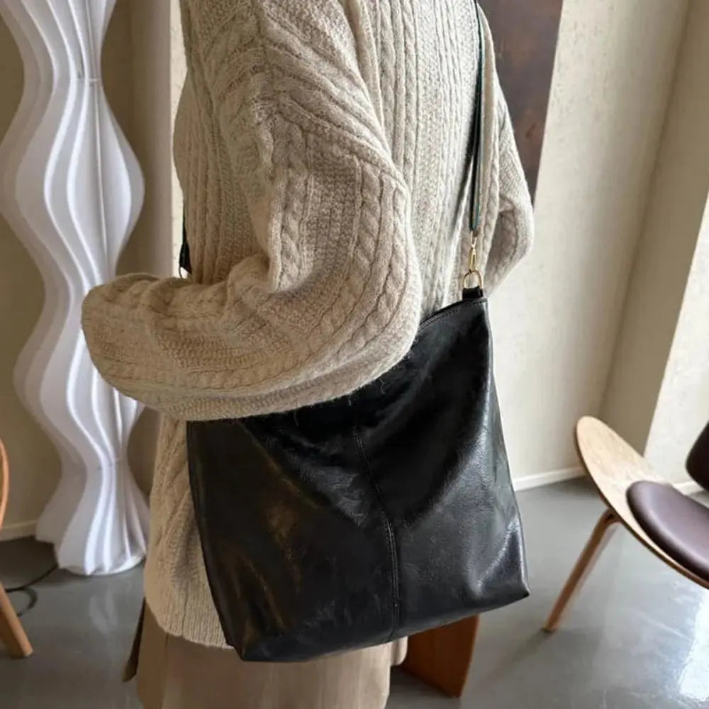 Greta - Borsa a spalla vintage in pelle
