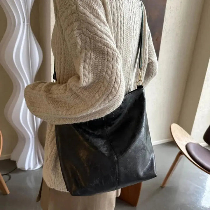 Greta - Borsa a spalla vintage in pelle