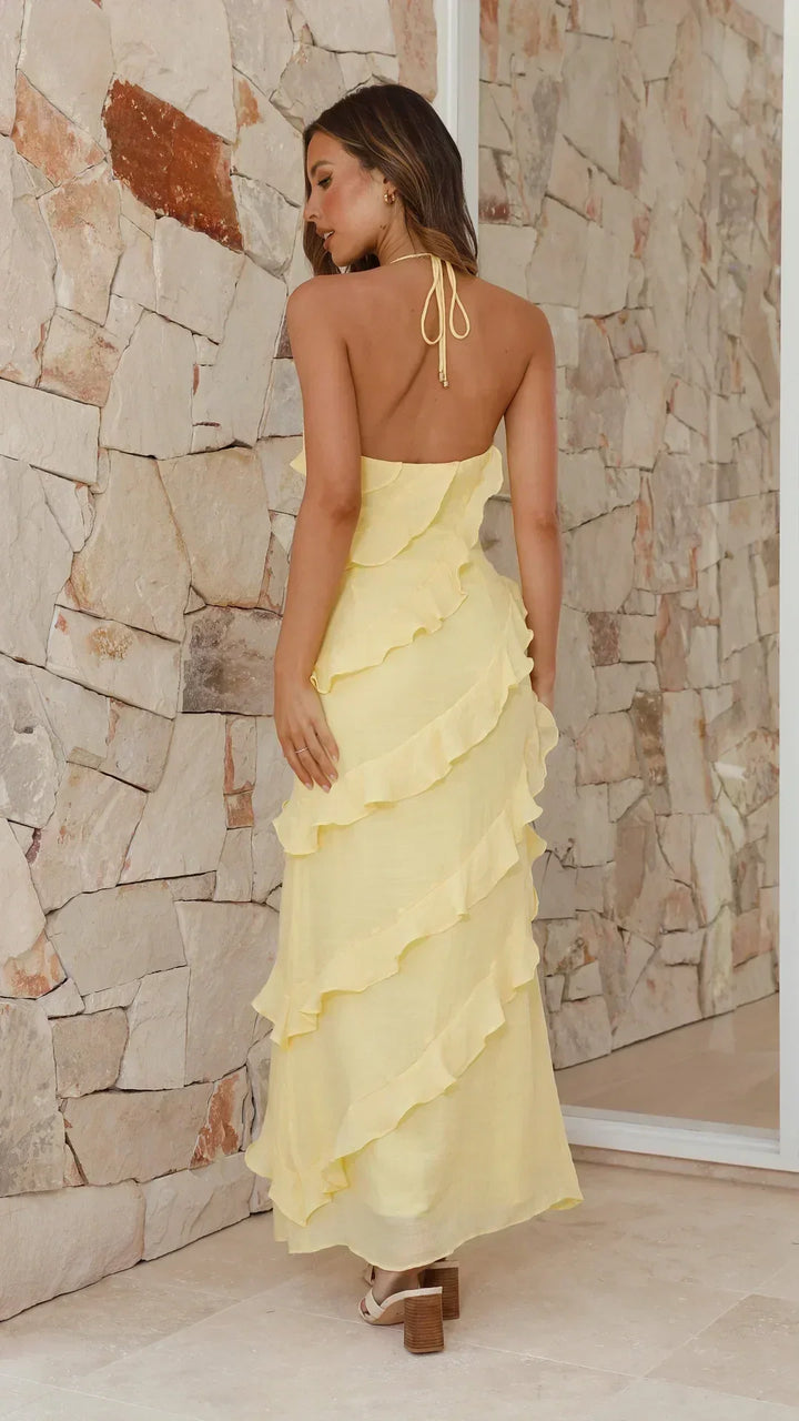 Luna Fashion House | Abito Lungo a Balze da Donna – Abito Estivo Elegante
