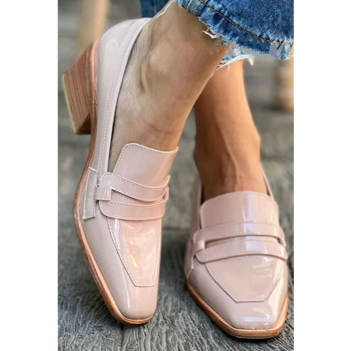 Olga™ - Mocassini rosa effetto pelle