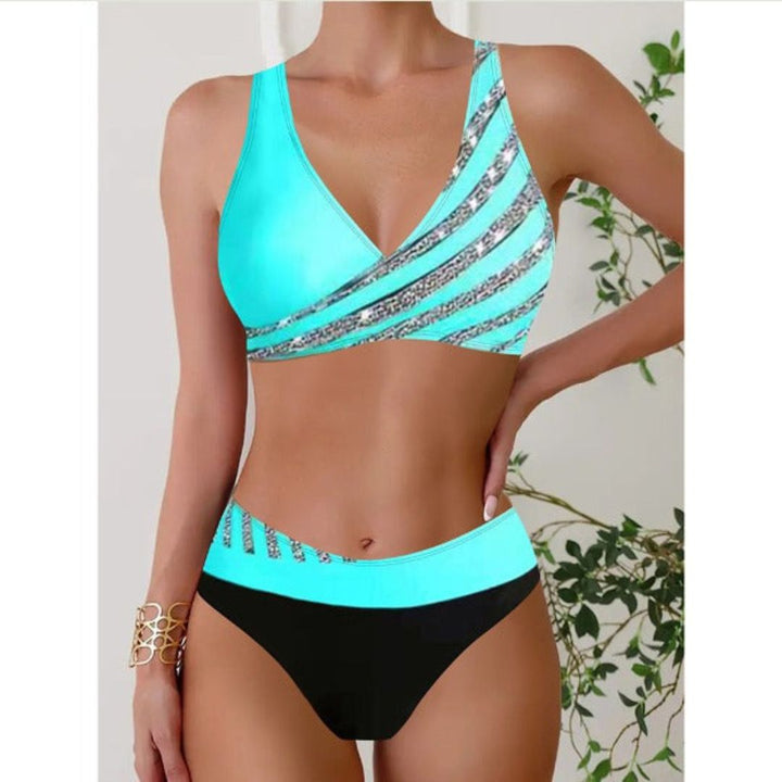 Zoë - Costume Intero con Collo Halter Stampato