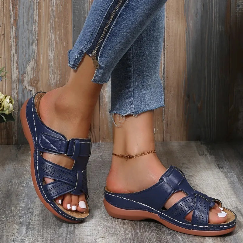 Gaia™ | Sandali ortopedici vintage da donna con zeppa