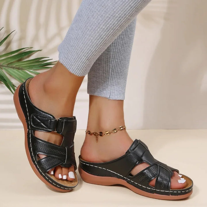Gaia™ | Sandali ortopedici vintage da donna con zeppa