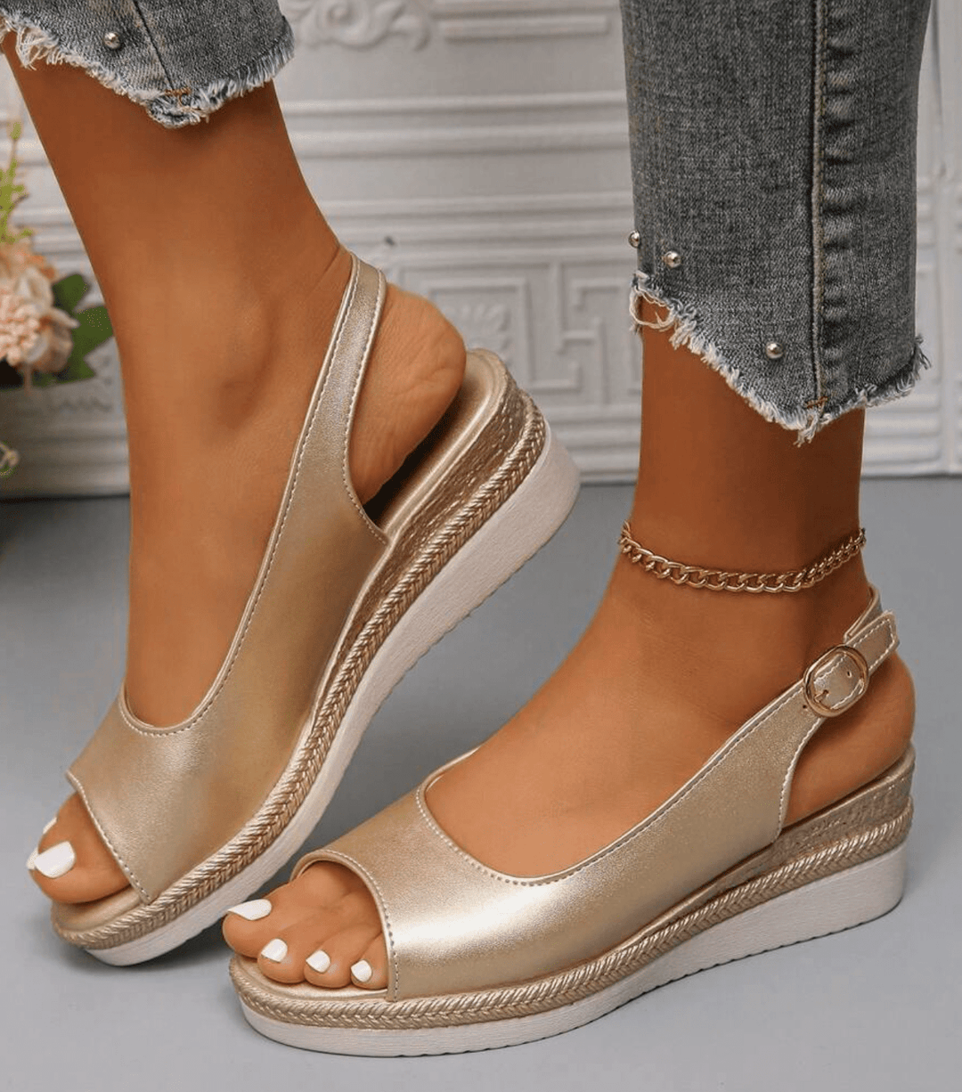 Chelsea | Sandali espadrillas ortopedici con cinturino posteriore