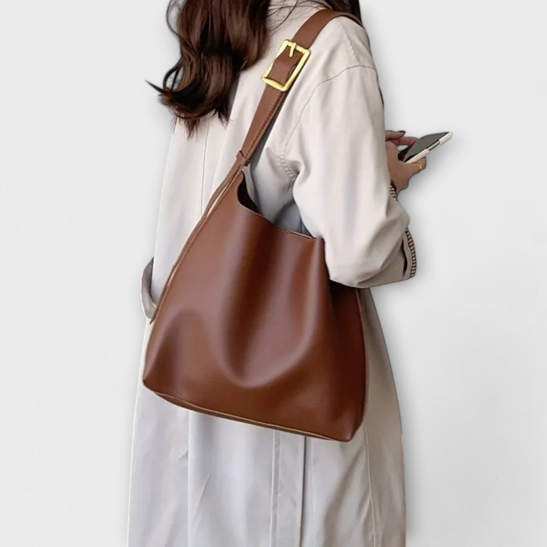 Isidore - Borsa a spalla elegante in pelle