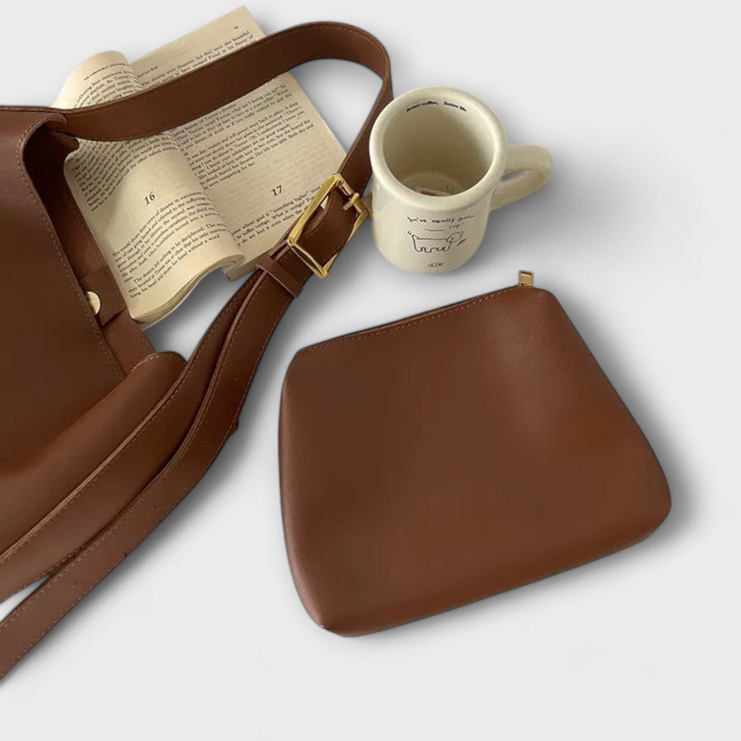 Isidore - Borsa a spalla elegante in pelle