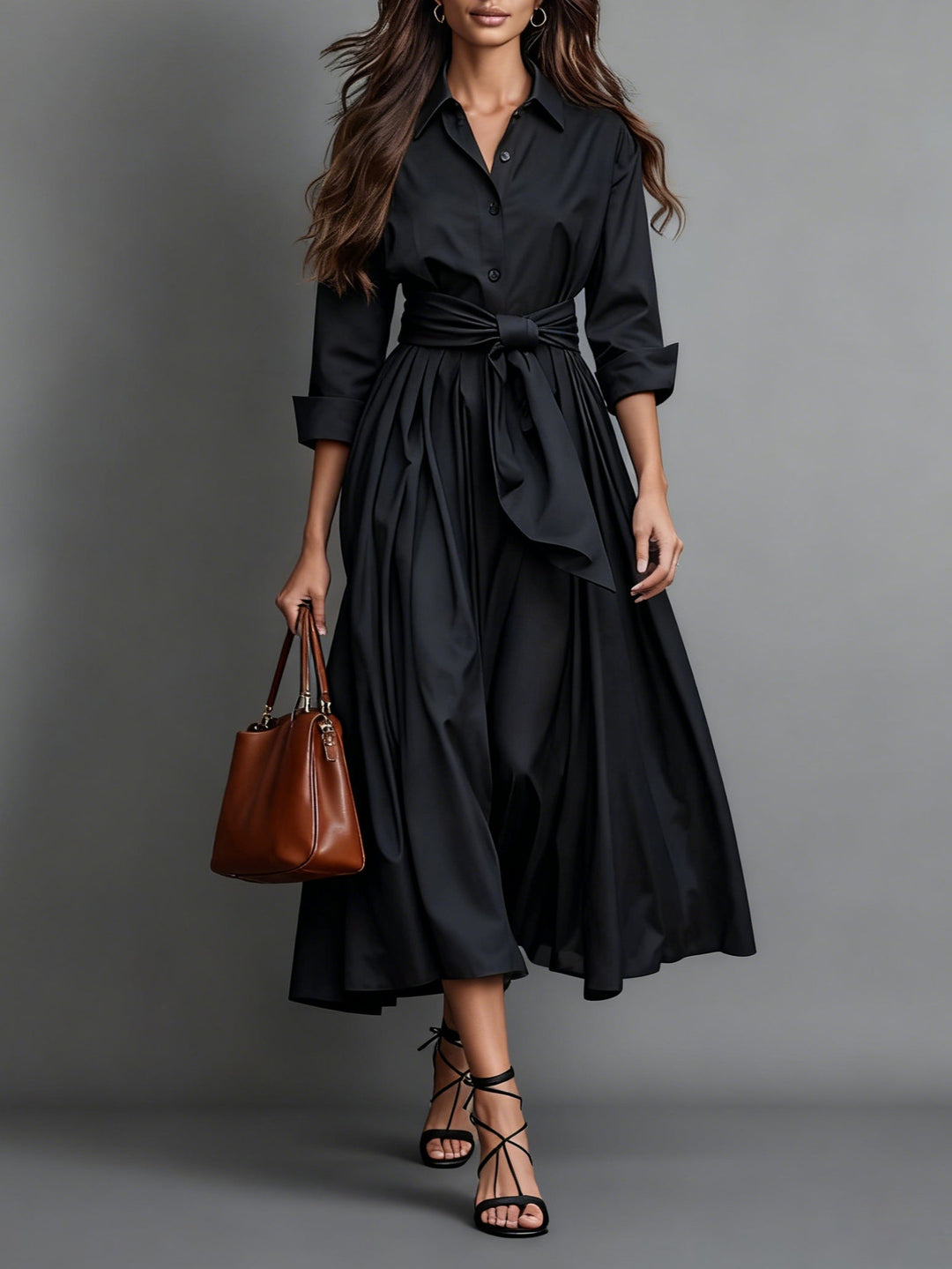 Hanna - Abito Camicia in Twill di Cotone