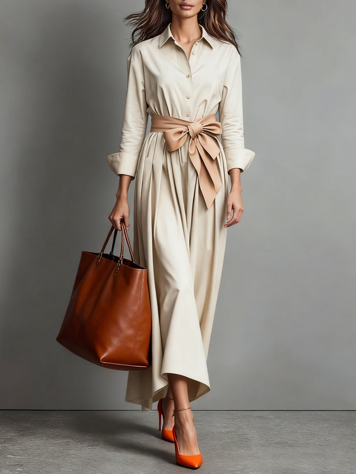 Hanna - Abito Camicia in Twill di Cotone