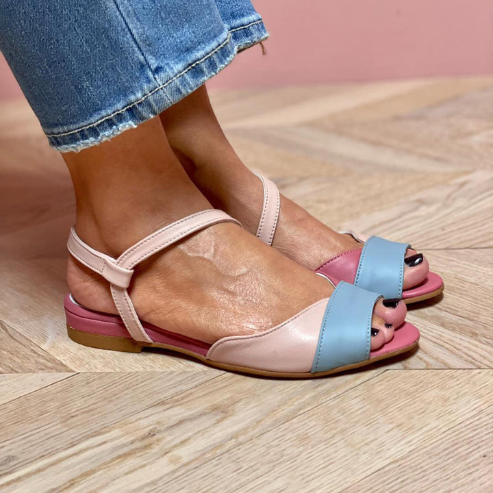 Johanna™ | Sandali rosa asimmetrici